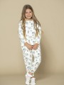 Conjunto Pijama Felpa - Groselha