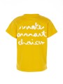 T-Shirt Amarela Estampada - Pinhão