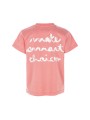 Coral Printed T-Shirt - Pinhão