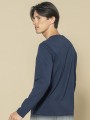 Navy Long Sleeve T-Shirt - Teixo