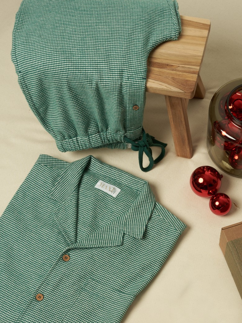 Conjunto Pijama Homem Verde Natal - Pinheiro